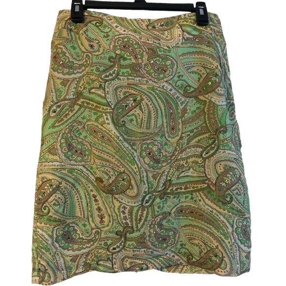 Worthington Vintage Silk Pencil Skirt - Picture 1 of 8